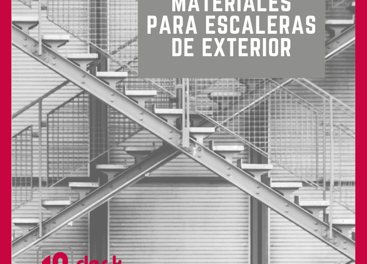 tipos de materiales de escaleras para exterior