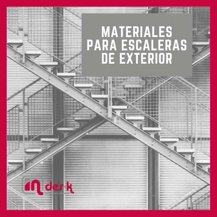 tipos de materiales de escaleras para exterior