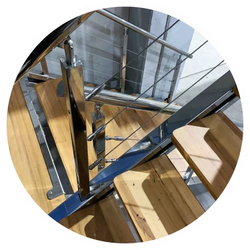 escalera de interior factory metal madera