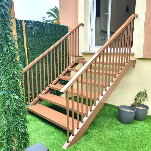 Factory urban escalera de exterior color marron